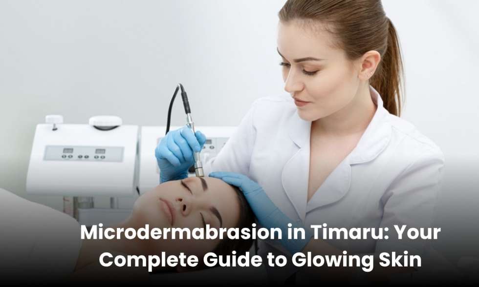 Woman receiving microdermabrasion treatment at a beauty clinic in Timaru for glowing and smooth skin.