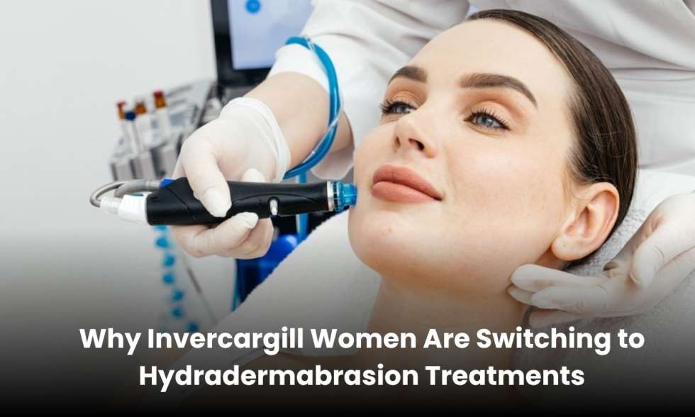 Woman receiving hydradermabrasion facial treatment in Invercargill
