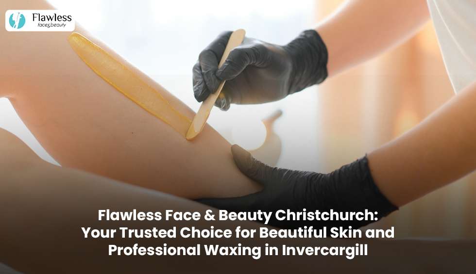 Woman receiving a professional facial treatment at Flawless Face & Beauty Christchurch with expert skincare and waxing services.