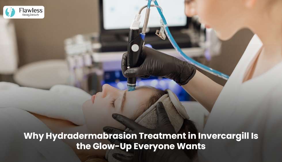 Woman receiving Hydradermabrasion treatment in Invercargill