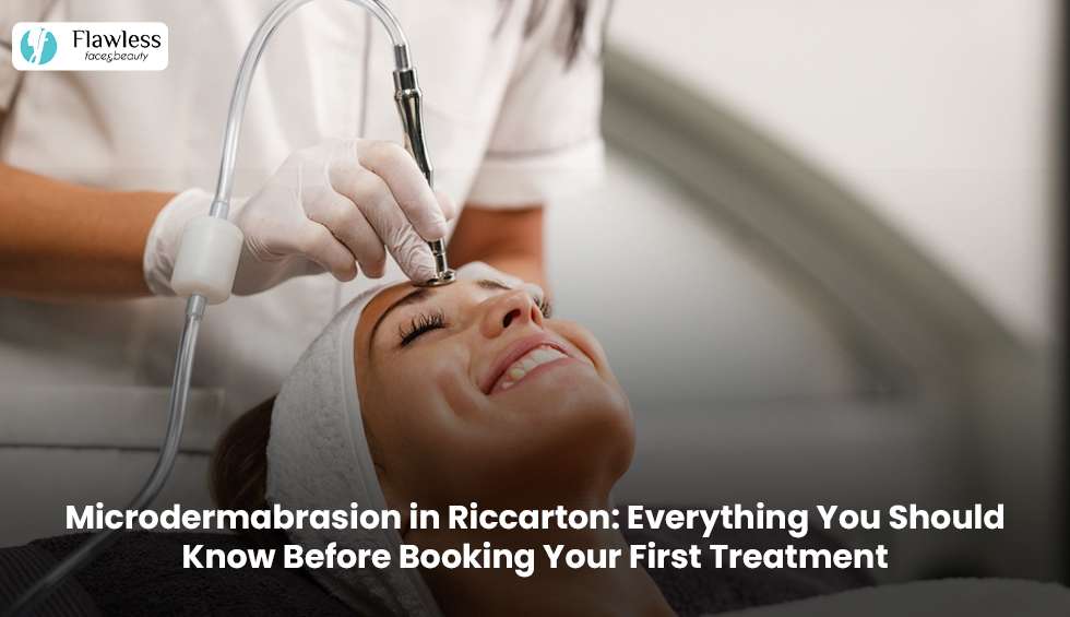 Professional microdermabrasion treatment in Riccarton