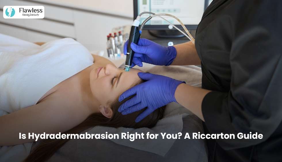Hydradermabrasion facial treatment in Riccarton for healthy-looking skin